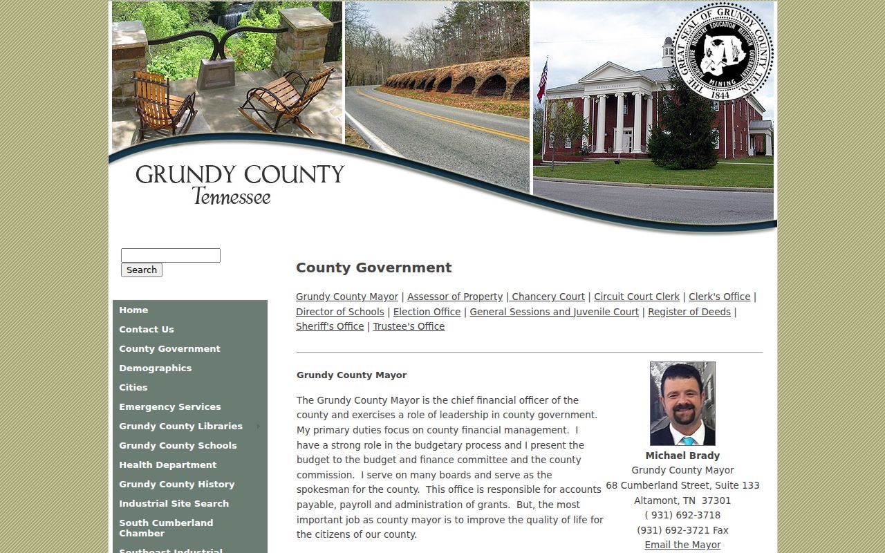 Grundy County criminal records officials and office contacts