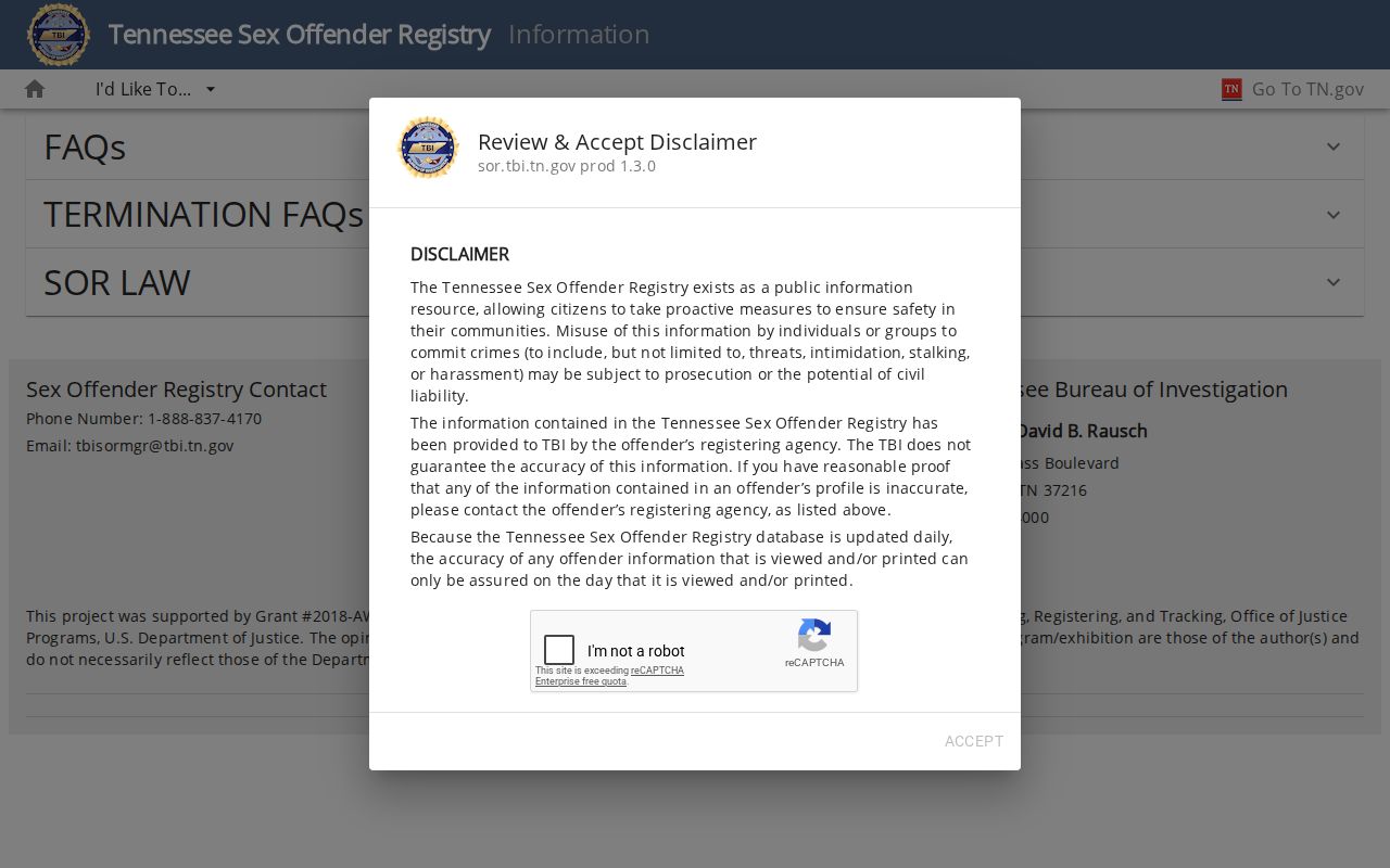 Grundy County sex offender registry information and update rules